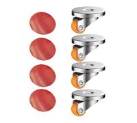 4pcs Small Swivels Casters, Strong Adhesive, Air Fryers, A