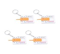 4pcs Small Treading Depth Checker High Seeability Scale Treading Gauges Tool For Quick Tire Inspection On All Vehicle Types Against Skip Tire Depth Checker