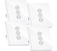 4Pcs Smart Roller Shutter Switch, Wifi Roller Shutter Switch, Compatible With Alexa/google Home
