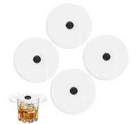 4PCS Smoke Infuser Lids, 4.7" Cocktail Drinks Smoking Covers Round Drink Smoking Cover Cocktail Wine Cover Smoking Meat Tools Smoke Infuser Accessories for Wine Cups Goblet Glasses Tumblers