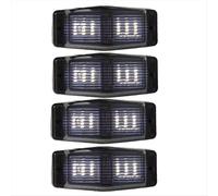 4pcs Smoked White Front Grill Light LED Marker Lamp for Man Truck Lorry Double Burner Indicator Light