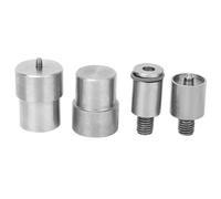 4Pcs Snap Button Die Mould Silver Stainless Steel Pressing Machine Replacement Kits Snap Buttons Dies Mould Set for 831 Snap Button