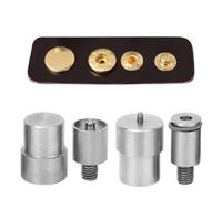 4Pcs Snap Buttons Die Tool Set for 831,Snap Fasteners Button Die for 12mm,15mm,21.5mm,21.5mm Buttons,Electric Snap Pressing Machine Setter Replacement Kit