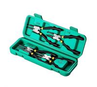 4Pcs Snap Ring Pliers Set, 7'' Heavy Duty Circlip Pliers Kit, with Straight/Bent Jaw, for Ring Remover Retaining and Remove Hoses, Gaskets