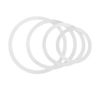 4pcs Snare Drum Tone Control Ring White PC Film Mute | Portable Easy-install Set, Not Easy to Deform or Break, Drum Dampeners for Practice