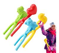 4PCS Snow Ball Maker Tool, Large Fight Snowball Clip, Fun Cartoon SnowglobeInteractive Toy Kit, with Thicken and Ergonomic Design, for Boy Adult Girl Kid Winter Outdoor Activity in Winter
