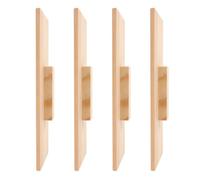 4pcs Soap Mold Wooden Lid Replacement for Beginners, Rectangular Beige