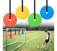 4PCS Soccer Goal Target Silicone Hockey Shooting Targets Agility Practice Speed Shooting Goal Target Discs with Straps Hockey Training Equipment for Lacrosse Soccer Baseball Practice Accuracy Enhance