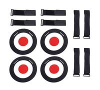 4PCS Soccer Targets Discs Set, ABS Soccer Goal Target Training Equipment with Adjustable Straps for Youth and Adult Skill Development on Field or Backyard