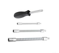 4pcs Socket Extension Bars Featuring Secure Fit Design with Ball Spring and Card Slot for 1/4 3/8 1/2 Inch Drive Ratchets