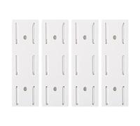 4PCS Socket Fixer, Self Adhesive Power Strip Holder, Adhesive Punch-free Socket Holder, No-Drill Power Strip Holder, Sliding Design, Suitable for Cable Storage in Rooms, Offices, Kitchens