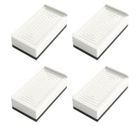 4Pcs Sofa Riser Lifts Furniture Leg Risers Stackable Furniture Pads Furniture Bed Risers for Washing Machine Chair Bed Fridge, White
