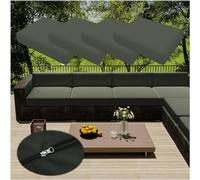 4Pcs Sofa Seat Cushion Cover with Zipper,Outdoor Seat Cushions Waterproof Cushions Chair Seat Removable Cover Pads Cover for Indoor Outdoor Patio Rattan Furniture (TYP-4,60 * 55cm)