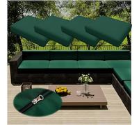 4Pcs Sofa Seat Cushion Cover with Zipper,Outdoor Seat Cushions Waterproof Cushions Chair Seat Removable Cover Pads Cover for Indoor Outdoor Patio Rattan Furniture (TYP-23,55 * 45cm)