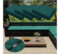 4Pcs Sofa Seat Cushion Cover with Zipper,Outdoor Seat Cushions Waterproof Cushions Chair Seat Removable Cover Pads Cover for Indoor Outdoor Patio Rattan Furniture (TYP-13,60 * 60cm)