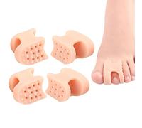4PCS Soft Elastic Toe Separator and Bunion Corrector for Overlapping Toes, Comfortable Toes Separators Toe Spreaders and Spacers, Gentle Foot Straighteners for Women or Men Daily Use