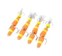 4Pcs Soft Foam Fishing Lure Swimbait Jigs Hook Float Density Foam Swim Baits With 2 Treble Hook Artificial Baits Saltwater Fishing Accessory
