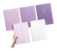 4Pcs Softcover Notebook 80 Pages Wide Lined 7x10Inch College Ruled Journal Thread Binding Notepads for Office School Office Notebook