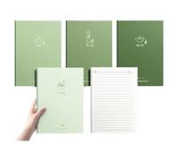 4Pcs Softcover Notebook 80 Pages Wide Lined 7x10Inch College Ruled Journal Thread Binding Notepads For Office School Journal