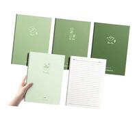 4Pcs Softcover Notebook 80 Pages Wide Lined 7x10Inch College Ruled Journal Thread Binding Notepads for Office School Office Notebook