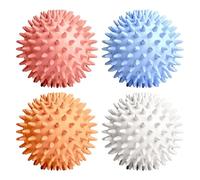 4PCS SoftSpikey Massage Ball, PhysioLacrosse Roller Ball, Portable Manual Overall Body, Trigger PointTherapy, for Yoga Rehab Deep Tissue Myofascials ReleaseSores Muscle Recovery