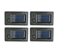 4Pcs Solar Lantern Replacement Top, 2.8 X 1.6 Inch Waterproof Led Battery Box for Solar Light, Solars Light Replacement Parts for Outdoor Garden DIY Hanging Lanterns Lights Cover with Lamp Sensor