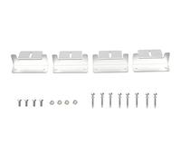4PCS Solar Panel Mounting Bracket Holder, 10*6.5*3.2 cm Aluminum Solar Panel Z Brackets with Bolts, Nuts and Screws, for Solar Panel mounting on The Flat roof of Yachts, Cars, RVs, Cabins and Ships