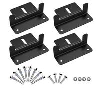 4PCS Solar Panel Mounting Bracket Holder, Aluminum Solar Panel Z Brackets Roof Solar Panel Brackets with Nuts & Screws for Motorhome, RV, Boat, Wall, Yacht and Other Off Gird Installation