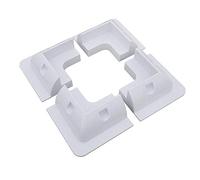 4pcs Solar Panel Stand White Corner Mounting Bracket For RV Marine Flat Roof Camping Van And Caravan