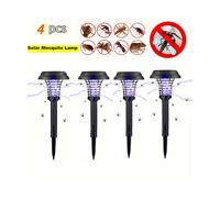 (4pcs) Solar-Powered Bug Zapper And Mosquito Killer Light For Indoor And Outdoor Use