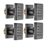 4PCS Solid Brass Adjustable Shower Body Spray Jets, 2-Inch Wall Mount Square Side Jets for Spa-Like Shower Experience, Gray h