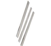 4pcs Solid Small Steel Bar Length 500mm, Stainless Silver, Flat Square Width 8/6/5mm(3x6x500mm)