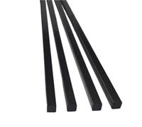 4pcs Solid Square Carbon Fiber Rod, 500mm Long Reinforcement Rod, 2×2mm 3×3mm 4×4mm 5×5mm Black Square Carbon Fiber Bar(4x4x500mm)
