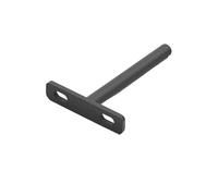 4pcs Solid Steel Floating Shelf Bracket Blind Supports Hidden Brackets for Wood Shelves for Living Room Garage(Single pole-75mm)