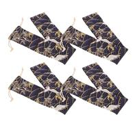 4pcs Soprano Recorder Storage Pouches Cotton Cloth Drawstring Bags | Vertical Flute and Flute Use, Carry-friendly Design, Suitable for Small-item and Jewellery Packaging