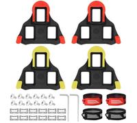 4PCS SPD Cleats for Cycling Shoes:Compatible with Shimano SPD-SL Pedals SH11 SH12 SH10 System Replacement Road/Mountain Bike Cleat, Installation Kit for for Indoor and MTB Bicycle