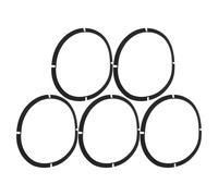 4pcs Speaker Cone Surround Repair Sponge Rings Acoustic Gasket | Black, 8-inch One-piece Four-hole Format, for Loudspeaker Cone and Small Performances Theatres