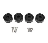 4pcs Speaker Isolation Feet, Aluminum Alloy Vibration Dampers for Speakers Amplifier CD DVD Player Turntable, Anti - Vibration Spikes Pads for HiFi Audio Equipment (Black)
