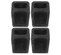 4pcs Speaker Replacement Handle 21.3x15.3x5cm Plastic Side Handle | Black Smooth Surface, Small Holes, Secure Mounting for Amp Cabinets and Instrument Cases