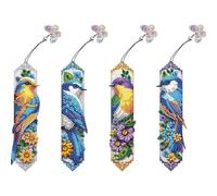 4Pcs Special Shape Butterfly Bush DIY Bookmarks Kit for Adults Beginners