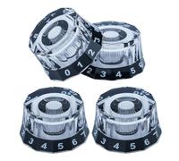 4PCS Speed Control Knob No Round Volume Tone Replacement Speed for Electric Bass Guitar Accessories