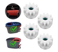 4pcs Spin Mop Replacement Part Turbo Mop Bucket Gear Part Easy Mop Pedal Broom Spin Replacement One Way Bearing Sprocket Pedal Replacement Spinmop Bucket Replacement Part for Vil-eda and More Spinmop