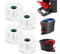 4Pcs Spin Mop Replacement Parts, Spin Mop Bucket Clutch Bearing Gear Sprockets Replacement Compatible with Ocedar, One Way Bearing Sprockets Pedal Repair Replacement for Vileda and More Rotation Mop