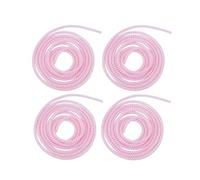4Pcs Spiral Cable Protector, 1.5m (4.92ft), Pink