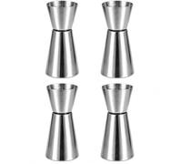 4Pcs Spirit Measure 25ml 50ml, 304 Stainless Steel Dual Cocktail Jigger