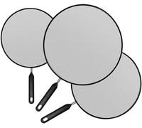 4pcs Splatter Screen for Frying Pan, Splatter Guard, Splash Cover 29, 25, 21,19 cm, Splatter Guard Mesh Grease Guard Shield BLACK