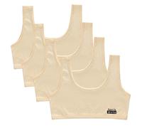 4Pcs Sports Bra Counts Crop Top Bra Girls Training Bra Cotton Teen Underwear Vest Wireless Bralette Crop Tops Bandeau Top Lingerie 8-14 Years