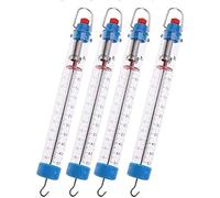 4pcs Spring Scale, Transparent Spring Balance Hanging Tube Set, Dual Scale Labeled Balance Dynamometer, Force Meter for School Physics Laboratory