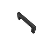 4pcs Square Bright Gold and Silver and Black Cabinet Door Handle Kitchen Drawer Closet Wardrobe Furniture Shoe a(Black 96mm)