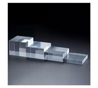 4PCS Square Photography Acrylic Cylinder Makeup Shooting Props, Shooting Support Clear Table Photography Props Match Soft Light Screen, Display Stand Kits(1/4/7/9CM(0.4/1.6/2./3.5in))